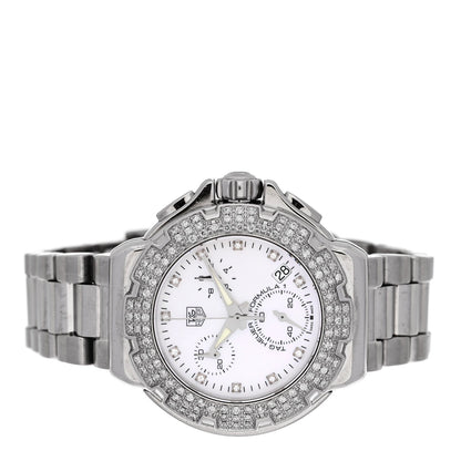 Stainless Steel Diamond Bezel Mother of Pearl 36mm Formula 1 Lady Quartz Watch CAC1310