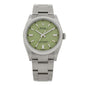 Stainless Steel 36mm Oyster Perpetual Watch Pistachio 126000