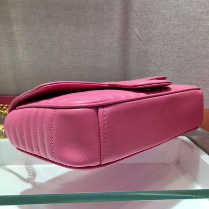 Medium Leather Prada Diagramme Bag