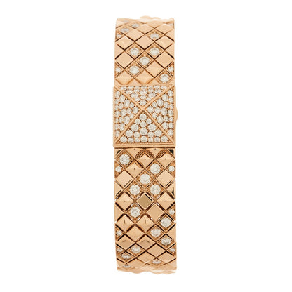 18K Rose gold Diamond 15mm Medor Joaillerie Quartz Watch