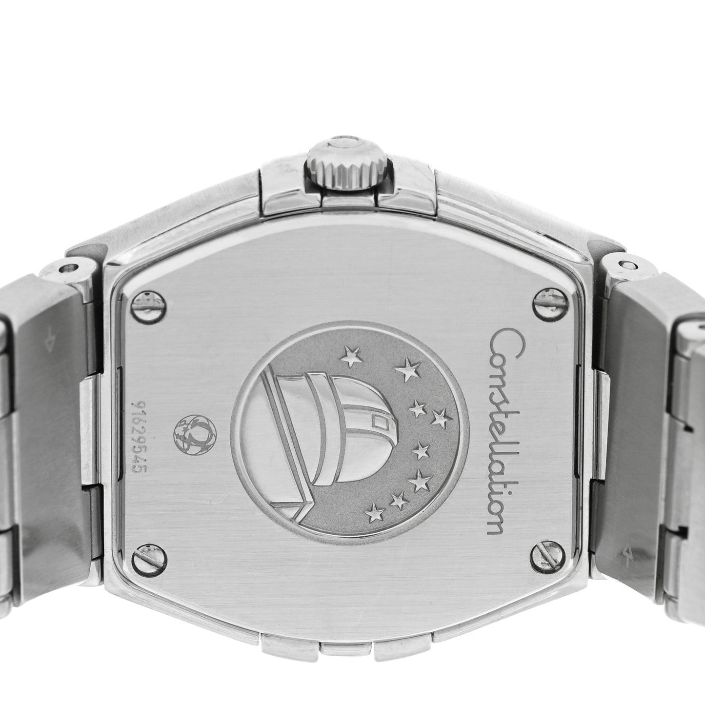 Stainless Steel Diamond Bezel 24mm Constellation Automatic Watch Black 123.15.24.60.01.001