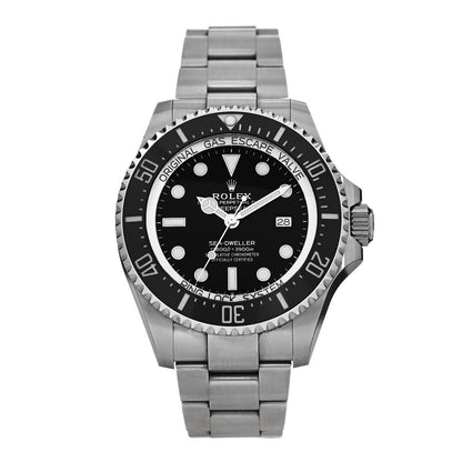 Stainless Steel 44mm Oyster Perpetual Date Sea-Dweller Deepsea Watch Black 126660