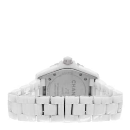 Stainless Steel Ceramic 38mm J12 Phantom Automatic Watch White