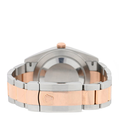 Stainless Steel 18K Everose Gold Diamond 41mm Oyster Perpetual Datejust Watch Sundust 126301