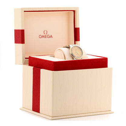 Stainless Steel 18K Red Gold 27mm De Ville Prestige Quartz Watch Champagne 424.20.27.60.52.003