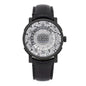Stainless Steel Alligator 39mm Escale Time Zone Automatic Watch Grey