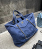 Chanel Luxury Leather Blue Handbag Rovelle Bags