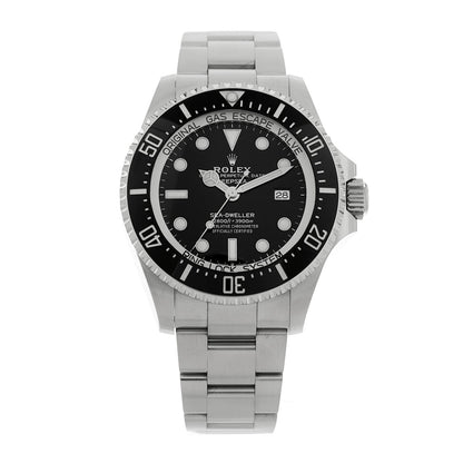 Stainless Steel 44mm Oyster Perpetual Date Sea-Dweller Deepsea Watch 126660 Black