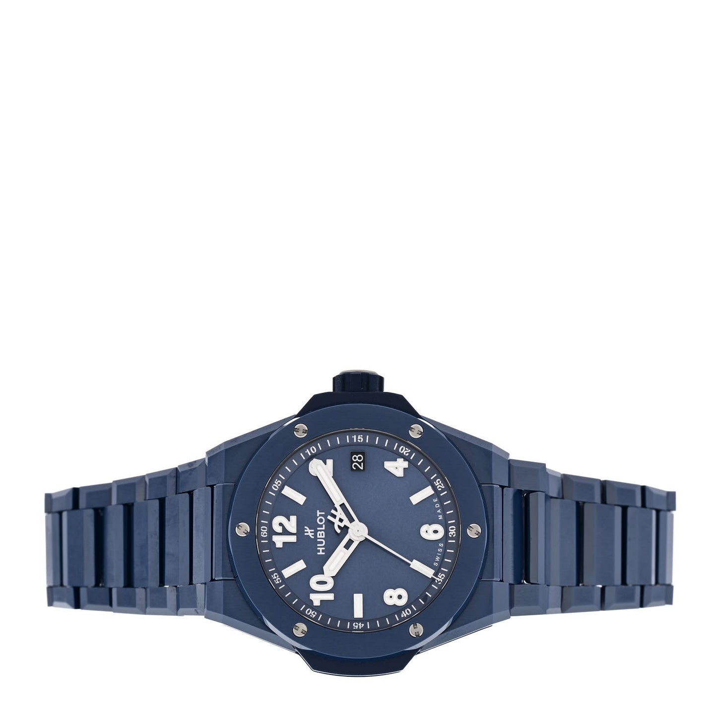 Ceramic 38mm Big Bang Integrated Time Only Automatic Watch Blue 457.EX.7170.EX
