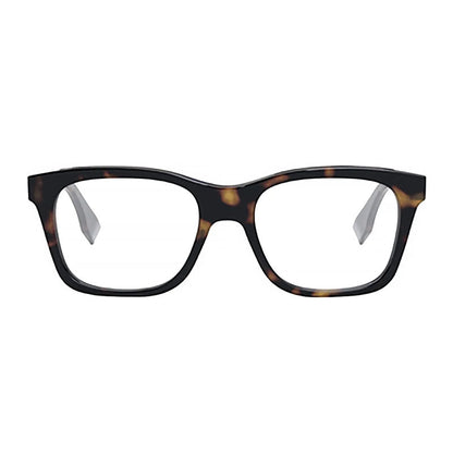 Fendi Eyeglasses Square Full Rim, Dark Havana Frame and Clear Demo Lenses Lens FE50030I052 Rovelle Bags