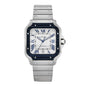 Stainless Steel 39.8mm Santos De Cartier Automatic Watch Grey