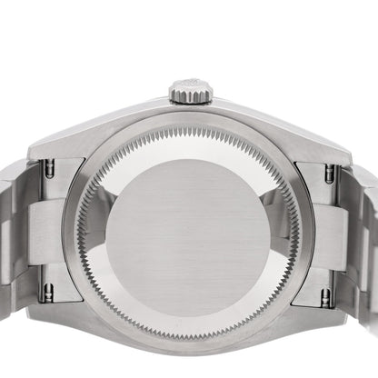 Stainless Steel 36mm Oyster Perpetual Watch Bright Blue 126000