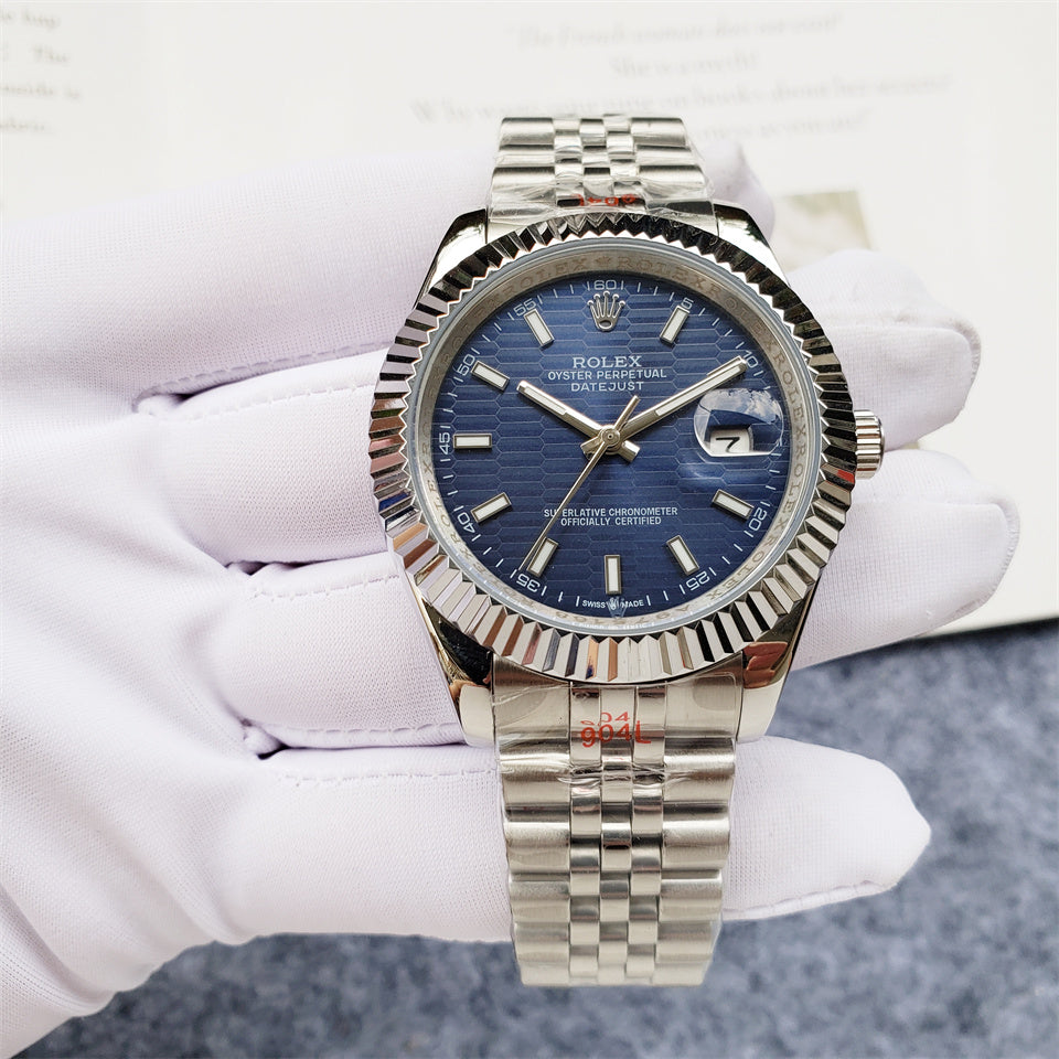 Rolex Datejust 40mm Marine Dial Silver