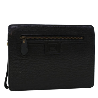 Burberry BURBERRYSs Auth Leather Black Clutch Bag Style 8