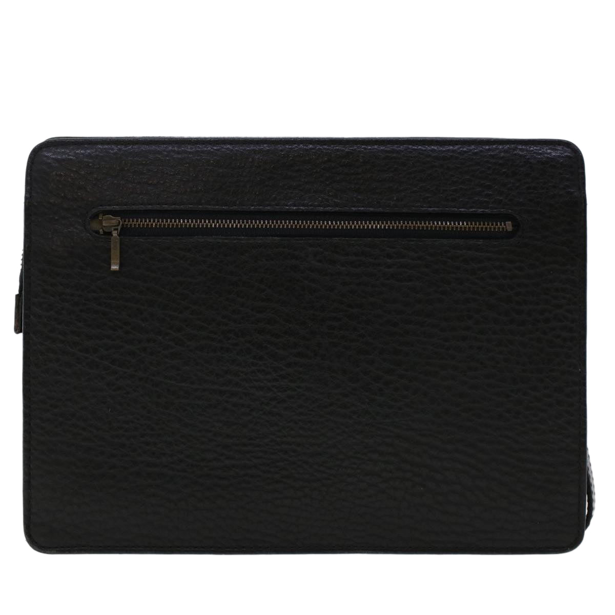 Burberry BURBERRYSs Auth Leather Black Clutch Bag Style 8