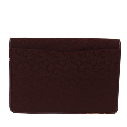 Luxury CELINE C Macadam Canvas Clutch Bag Red ep1263