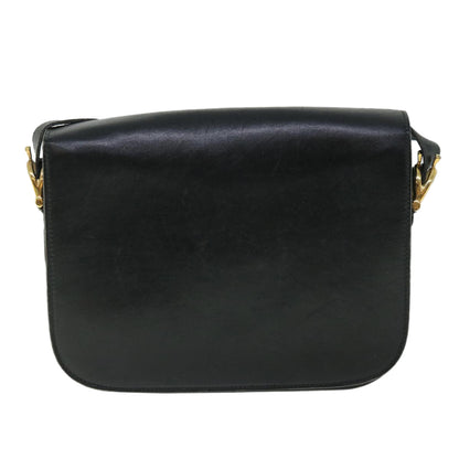 Luxury CELINE Horse Carriage Shoulder Bag Leather Black ep1453