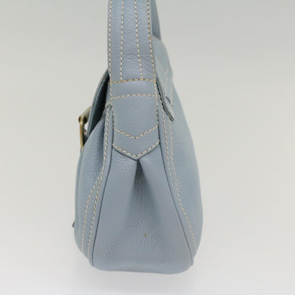 Luxury CELINE Shoulder Bag Leather Light Blue ep1618