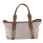 Burberry Label Auth Canvas Brown Shoulder Bag Style 2