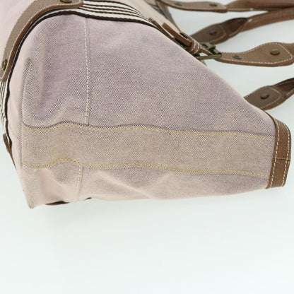 Burberry Label Auth Canvas Brown Shoulder Bag Style 2