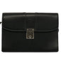 Burberry Auth Leather Black Clutch Bag Style 2