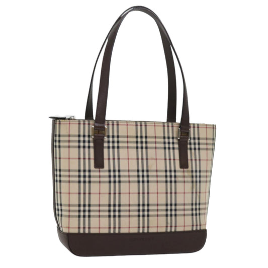 Burberry Auth Leather Beige Shoulder Bag Style 3