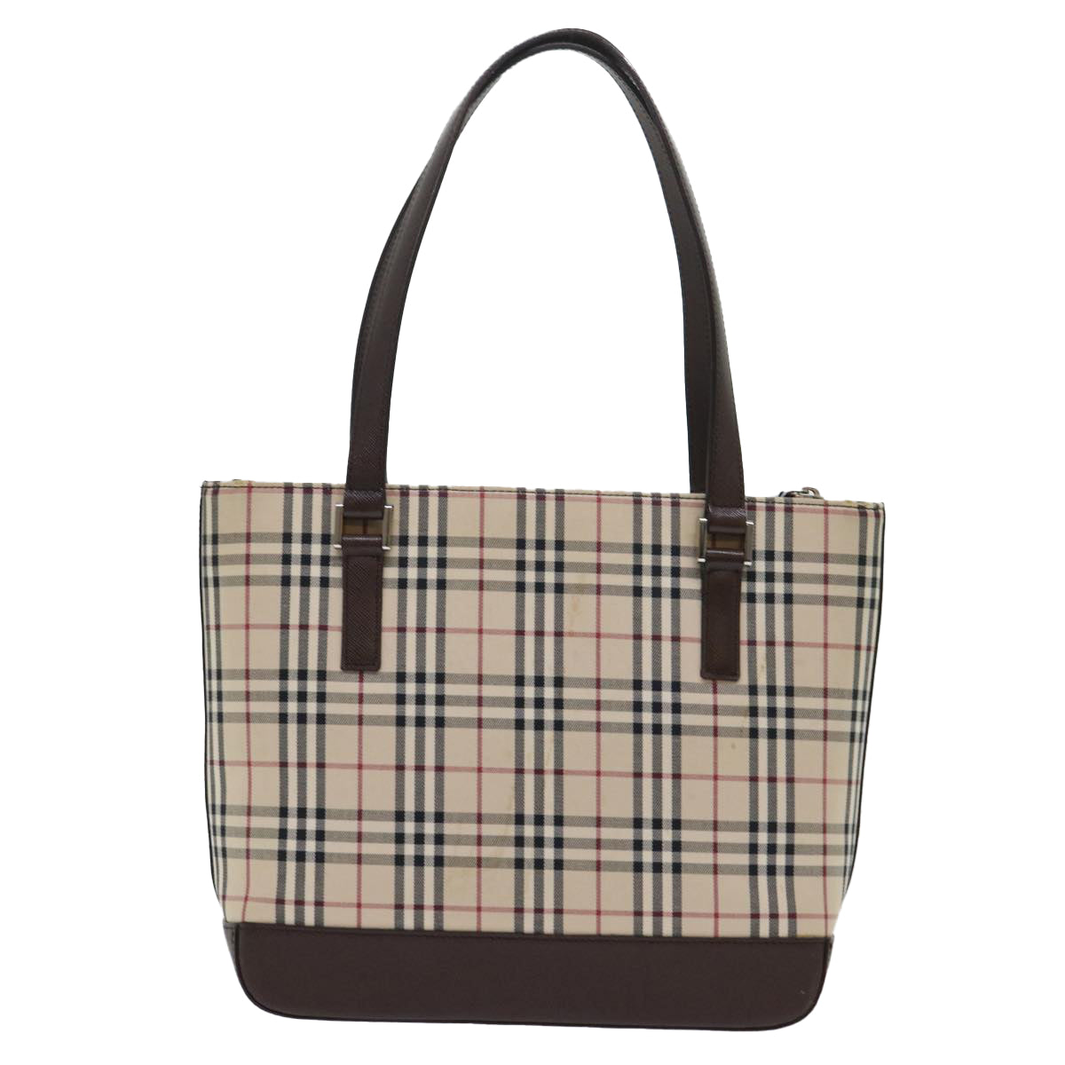 Burberry Auth Leather Beige Shoulder Bag Style 3
