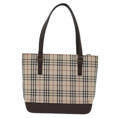 Burberry Auth Leather Beige Shoulder Bag Style 3