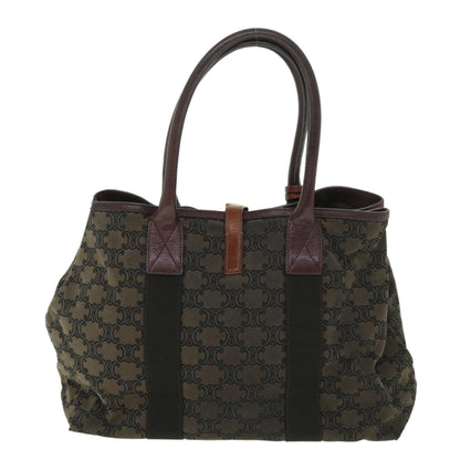 Luxury CELINE Macadam Canvas Shoulder Bag Brown ep1795