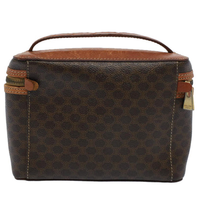 Luxury CELINE Macadam Canvas Hand Bag PVC Leather Brown ep1829