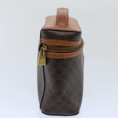 Luxury CELINE Macadam Canvas Hand Bag PVC Leather Brown ep1829