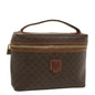 Luxury CELINE Macadam Canvas Hand Bag PVC Leather Brown ep1954