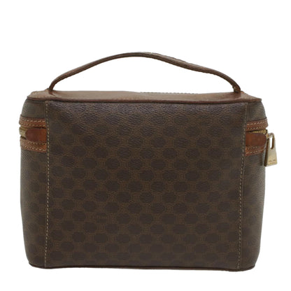 Luxury CELINE Macadam Canvas Hand Bag PVC Leather Brown ep1954