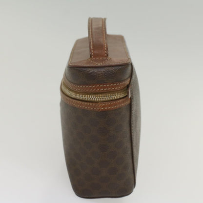 Luxury CELINE Macadam Canvas Hand Bag PVC Leather Brown ep1954