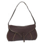 Luxury CELINE Shoulder Bag Leather Wine Red ep2215