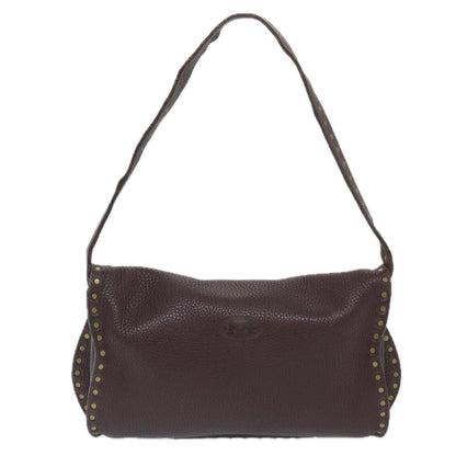 Luxury CELINE Shoulder Bag Leather Wine Red ep2215