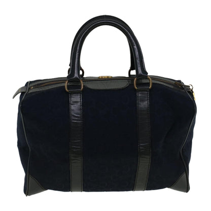 Luxury CELINE C Macadam Canvas Boston Bag Navy ep2240