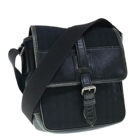 Burberry Auth Leather Black Shoulder Bag
