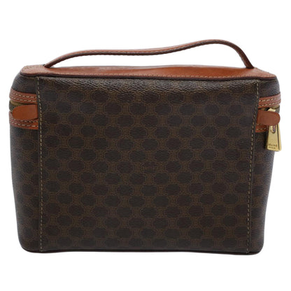 Luxury CELINE Macadam Canvas Hand Bag PVC Leather Brown ep2706