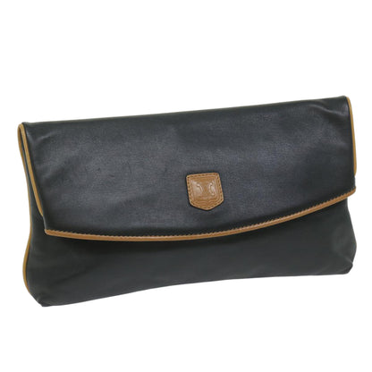 Luxury CELINE Clutch Bag Leather Black ep2747