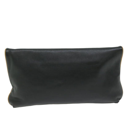 Luxury CELINE Clutch Bag Leather Black ep2747