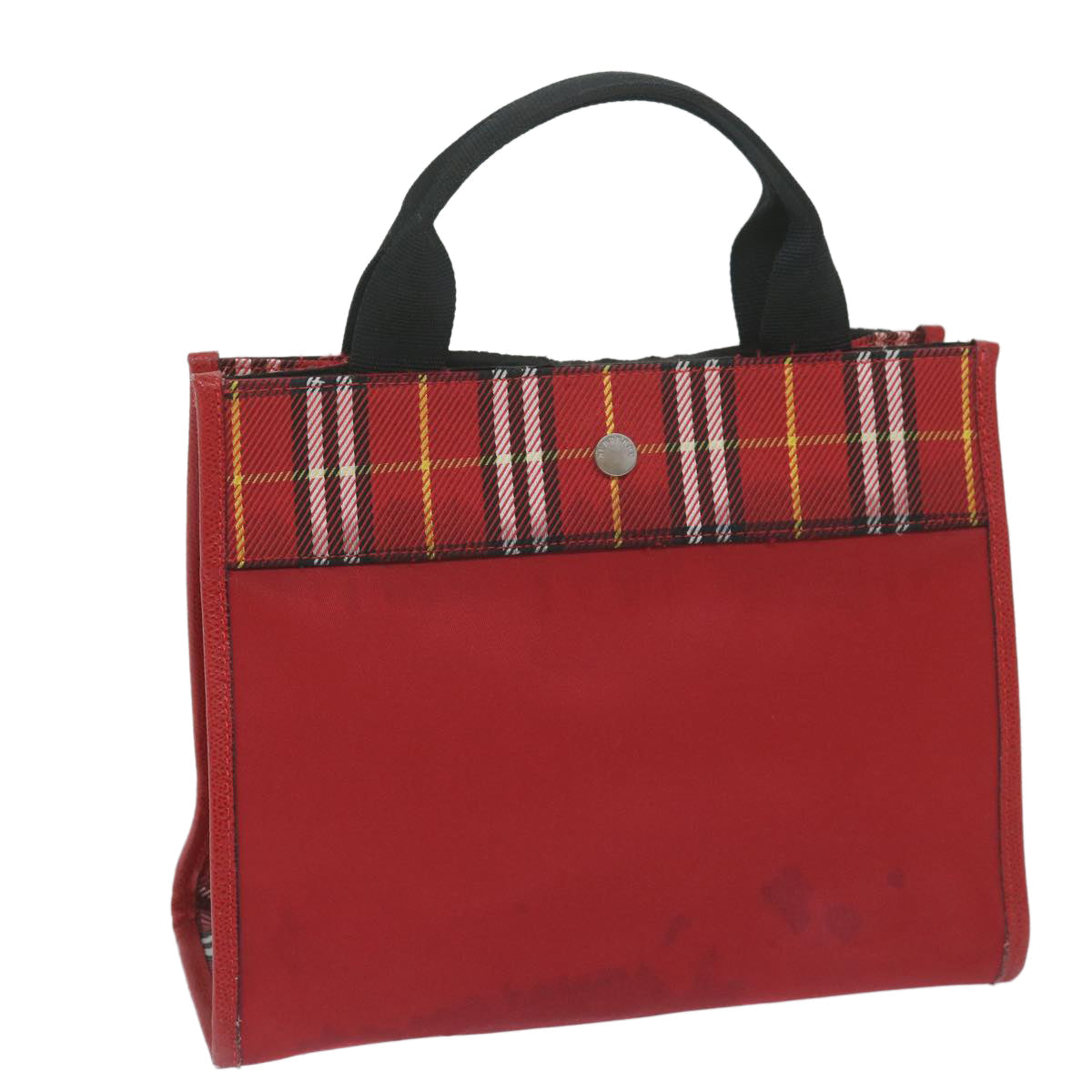Burberry Nova Auth Nylon Red Handbag Style 4