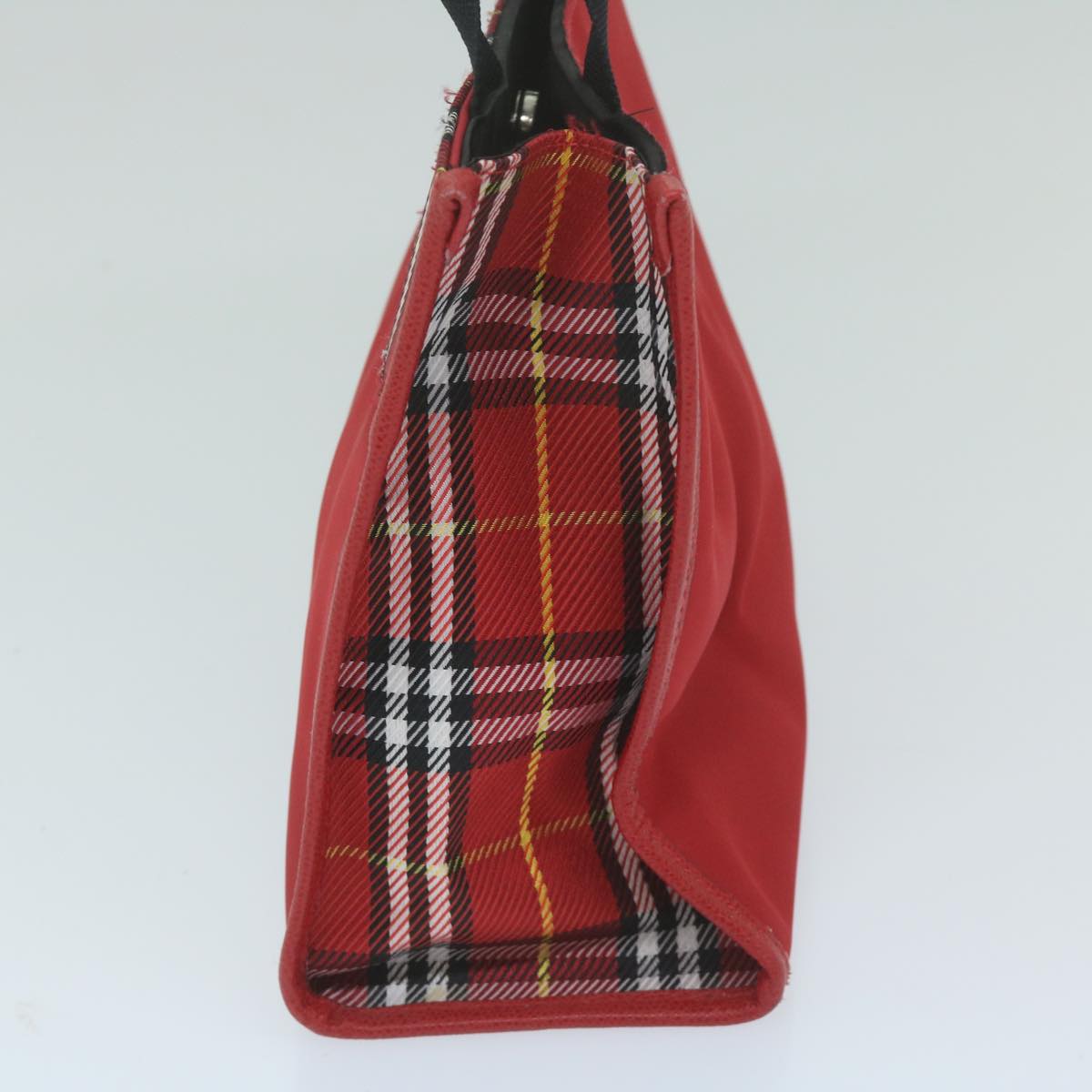 Burberry Nova Auth Nylon Red Handbag Style 4
