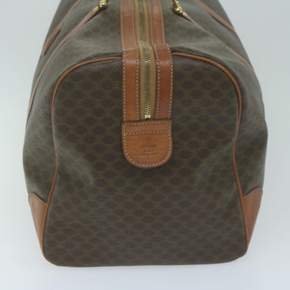 Luxury CELINE Macadam Canvas Boston Bag PVC Brown ep2996