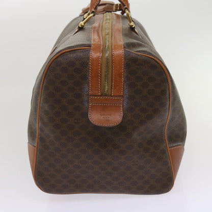 Luxury CELINE Macadam Canvas Boston Bag PVC Brown ep2997