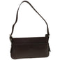 Luxury Burberry Shoulder Bag Leather Brown Auth ep3221