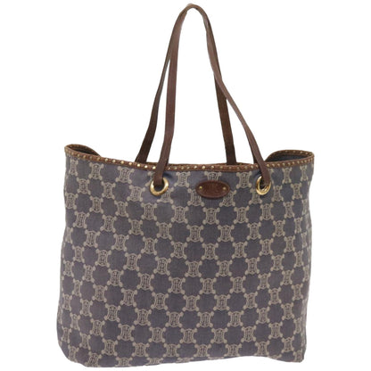 Luxury CELINE Paris Macadam Canvas Tote Bag Blue ep3301