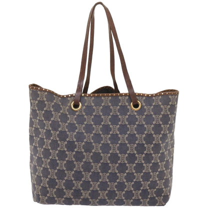 Luxury CELINE Paris Macadam Canvas Tote Bag Blue ep3301