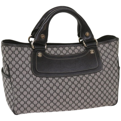 Luxury CELINE Macadam Canvas Hand Bag Gray ep3314