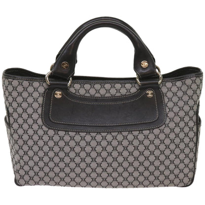 Luxury CELINE Macadam Canvas Hand Bag Gray ep3314